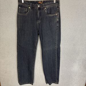 S Tommy Bahama Jeans Mens 32x30 Blue Straight Leg Denim Stretch‎ Dark Wash